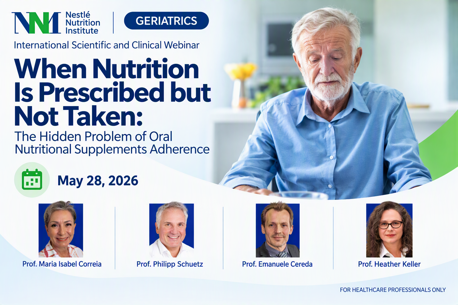Webinar titel: When Nutrition is prescibed but not taken